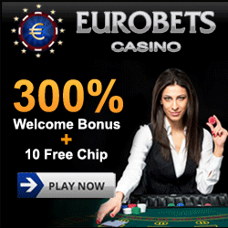 Free $10 chip from EuroBets online casino.