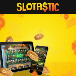 Slotastic Casino gives 20 free spins to new players.